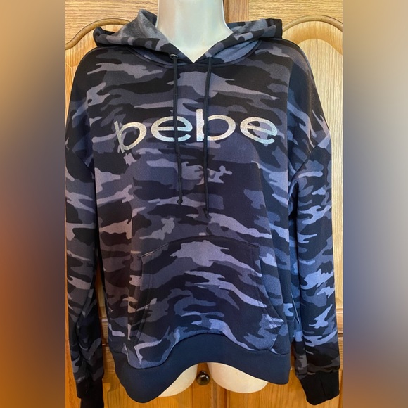 Pull Tunique Sweat BEBE Sport, Gris Foncé, Taille XL, Broderie, Neuf Avec étiquettes